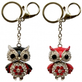 PORTE CLE HIBOU STRASS (LOT DE 6) Accueil