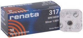 Batterij RENATA 317 Ontvangst